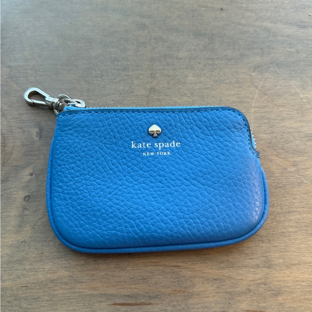 Kate Spade Pebble Blue Leather Coin Purse